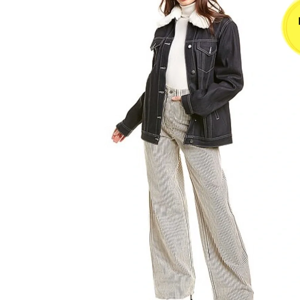WeWoreWhat Boyfriend Jacket With Faux Fur - Picture 8 of 8